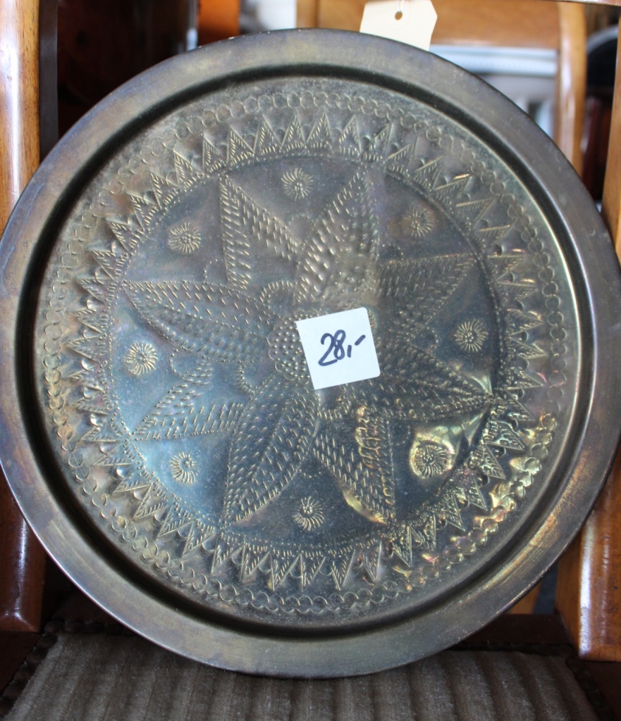 Kupferteller mit Stern
