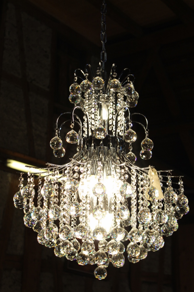 Kronleuchter Bleikristall Silber 68cm / ausverkauft