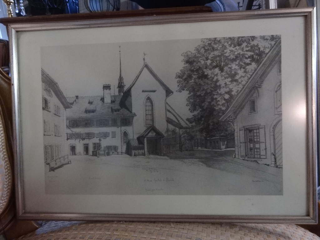 Bleistiftzeichnung Zürich