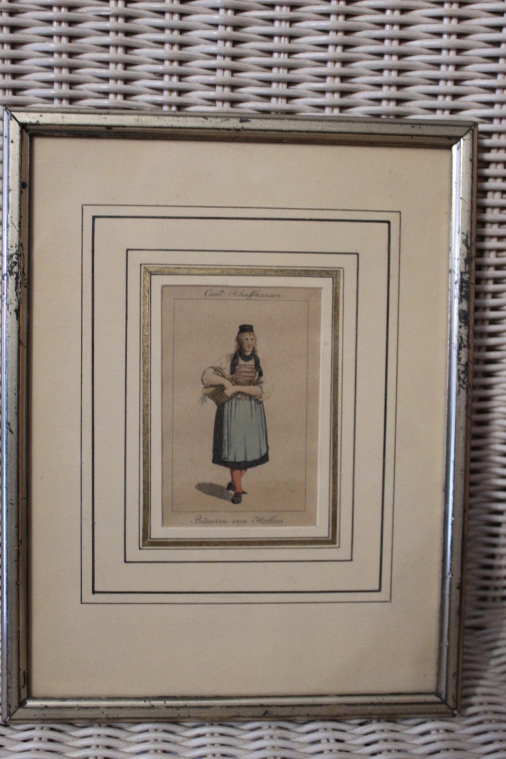 Farbstich  Bäuerin von Hallau