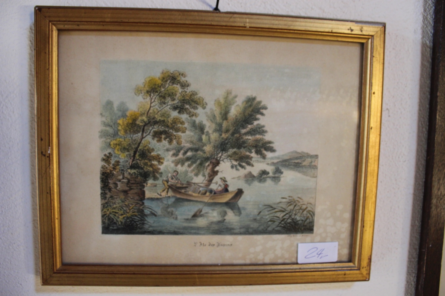 Farbstich mit Schiff