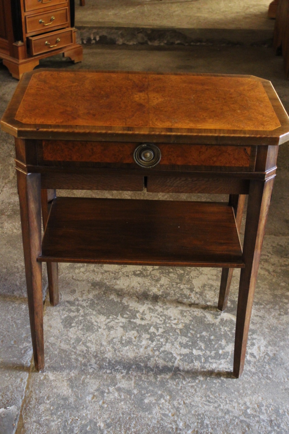 Beistelltisch, 3 Schubladen/Spätbiedermeier / verkauft